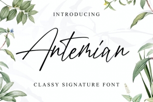 Antemian Classy Signature Font Font Download