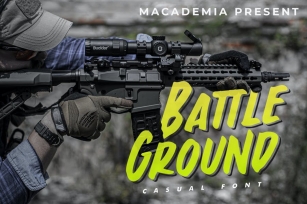 Battleground - Casual Font Font Download