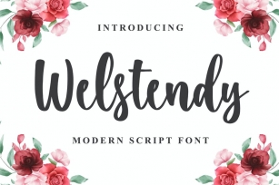 Welstendy - Modern Calligraphy Font Font Download
