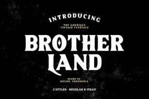 Brotherland Font Download