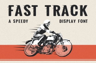 Fast Track - A Speedy Display Font Font Download