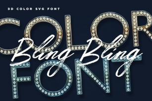 Bling Bling Color Font Font Download