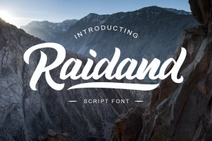 Raidand - Brush Script Font Font Download