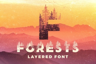Forests Layered Font Font Download