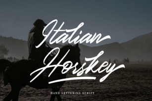 Italian Horskey Signature Handlettering Script Font Download