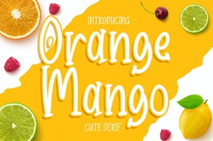 Orange Mango - Cute Serif Font Font Download