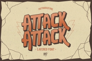 Attack-Attack Typeface Font Download