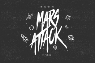 Mars Attack Typeface Font Download