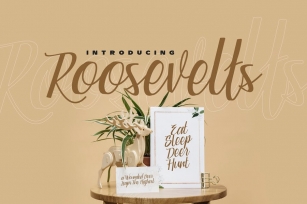 Roosevelts - Display Script Font Font Download
