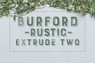 Burford Rustic Extrude Two Font Download