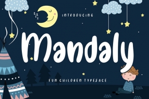 Mandaly Fun Children Typeface Font Download