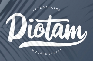 Diotam | Modern Script Font Font Download