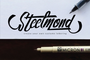 Steelmond Lettering Logotype Font Font Download