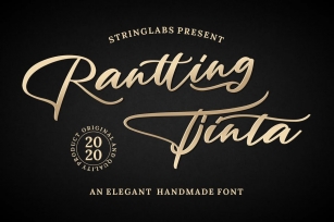 Rantting Tjinta - Stylish Script Font Font Download