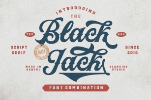 Black Jack - Vintage Font Font Download
