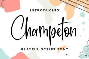 Champeton - Playful Script Font Font Download