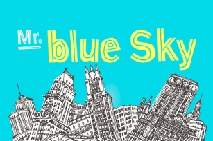 Mr Blue Sky Font Font Download