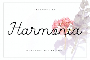 Harmonia Monoline Script Font Font Download