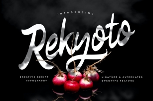 Rekyoto | Delicious Script Font Font Download