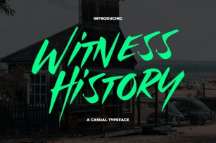 Witness History - Modern & Dramatic Typeface Font Download