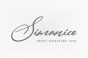 Simanice G - Script Font Font Download