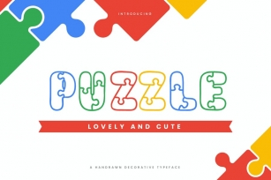 Puzzle - Fun Children Typeface Font Download