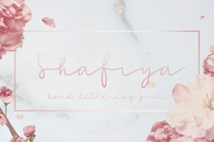 Shafiya - Hand Lettering Font Font Download