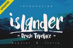Islander Font Brush logotype Font Download