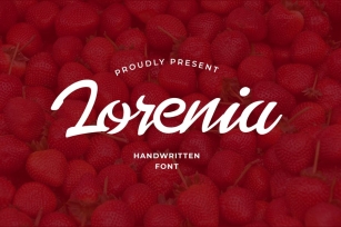 Lorenia Handwritting Font Font Download