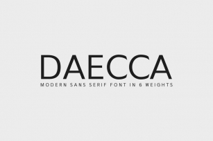 Daecca Sans Serif Font Family Font Download