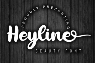 Heyline Beauty Bold Script Font Download