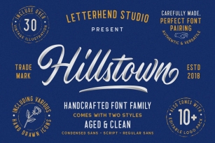 Hillstown Font Collection (+EXTRA) Font Download