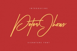 Peter Jhons Signature Font Font Download