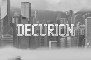 Decurion Typeface Font Download