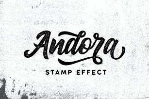 Andora Typeface Stamp Font Download