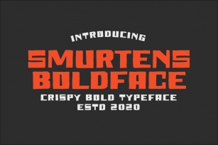 Smurtens Bold Typeface Font Download