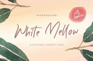 White Mellow - Handwritten Script Font Font Download
