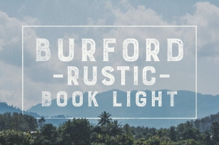 Burford Rustic Book Light Font Download