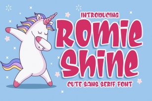 Romie Shine - a Cute Sans Serif Font Font Download