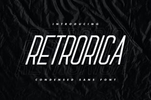 Retrorica - Condensed Sans Font Download