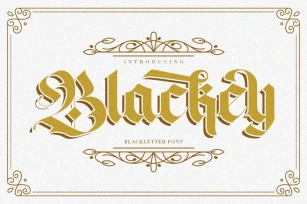 Blackey Bold Decorative Gothic Blackletter Font Font Download