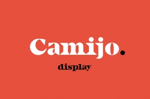 Camijo Display Serif Font Font Download