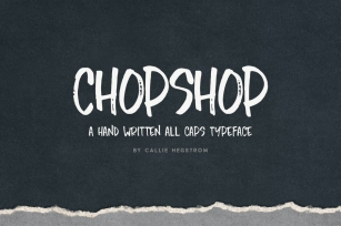 Chopshop Typeface Font Download