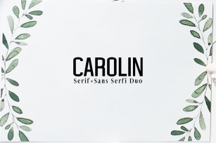 Carolin Duo Font Family Pack Font Download