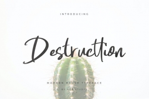 Destructtion Script Font Font Download
