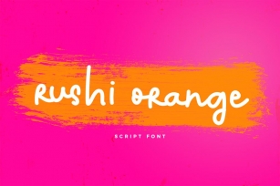 Rushi Orange Font Font Download