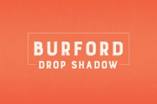 Burford Drop Shadow Font Download