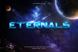Eternals - Futuristic Space Display Typeface Font Download