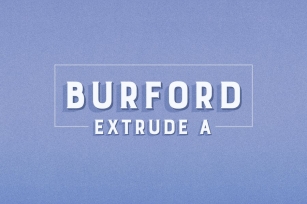 Burford Extrude A Font Download