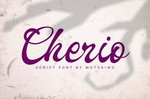 Cherio - Handmade Font Font Download